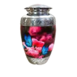 Engraved Glass Urn