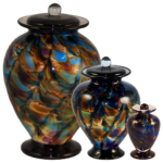 Hand-blown Glass Urns