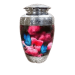 Engraved Glass Urn