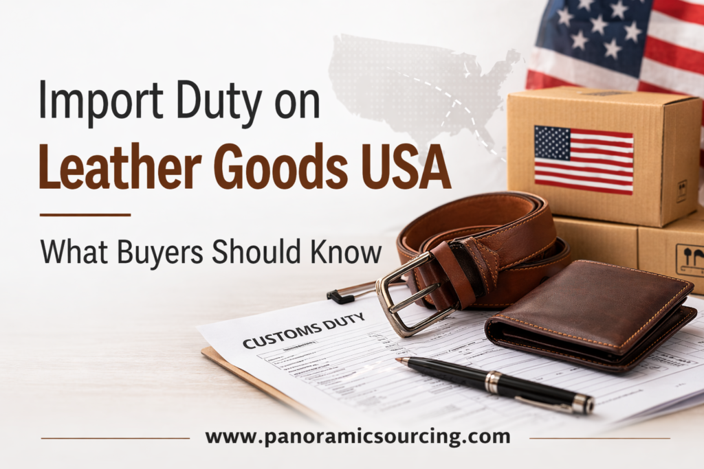 Import duty on leather goods USA
