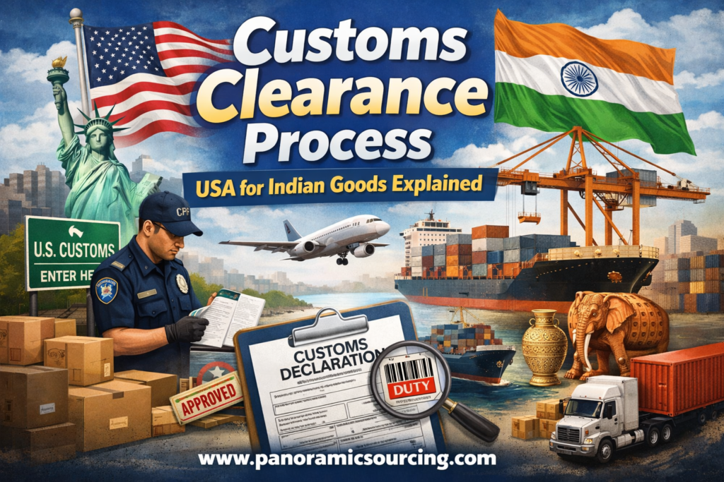 Customs clearance process USA for Indian goods