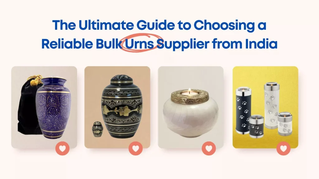 bulk urns supplier from India