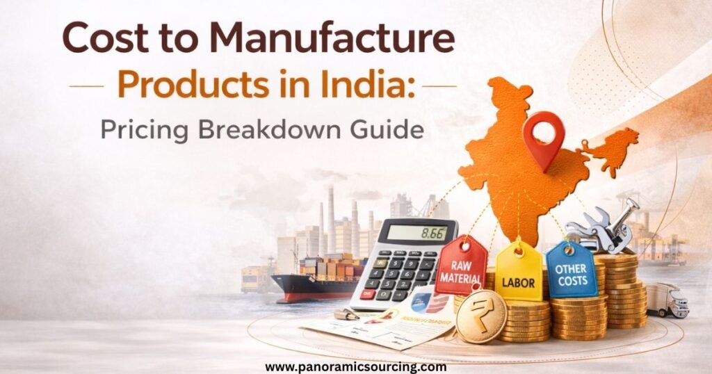 Cost to manufacture products in India