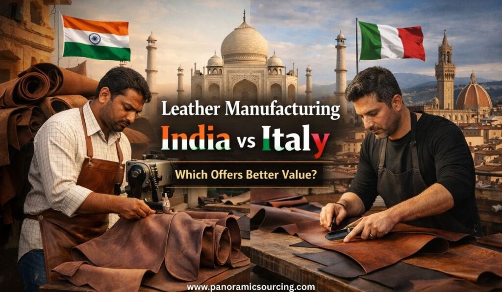 Leather manufacturing India vs Italy